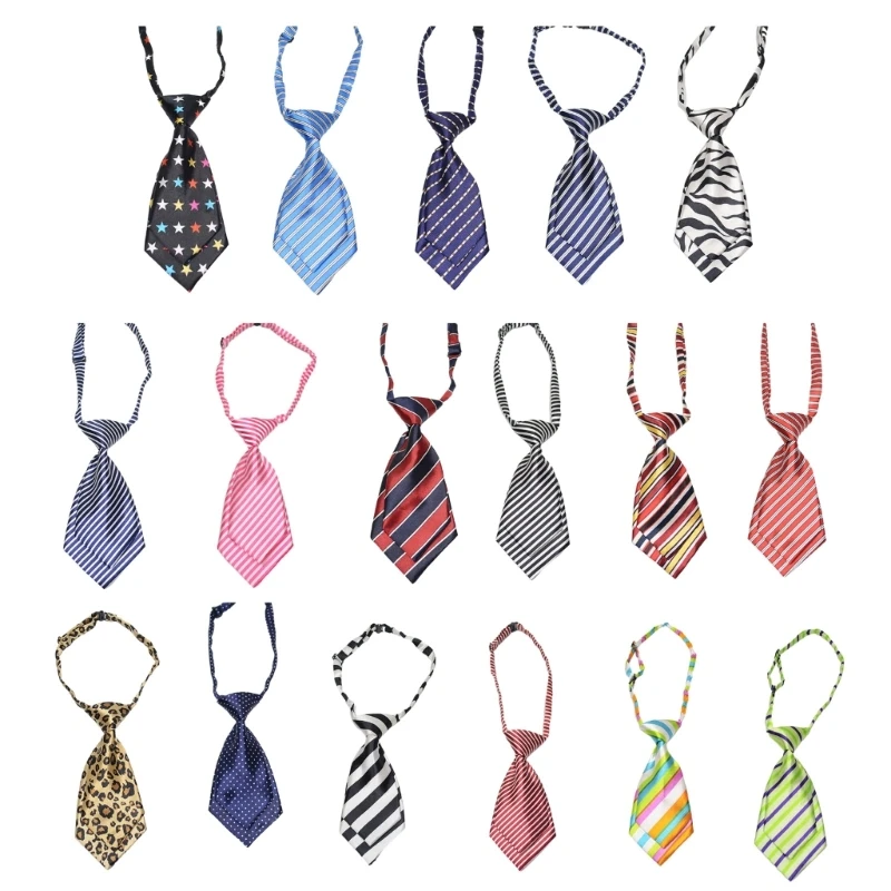 

Teens Students Shirt Necktie Women Double Layer Color Uniform Detachable Collars Removable Ties Costume Accessories