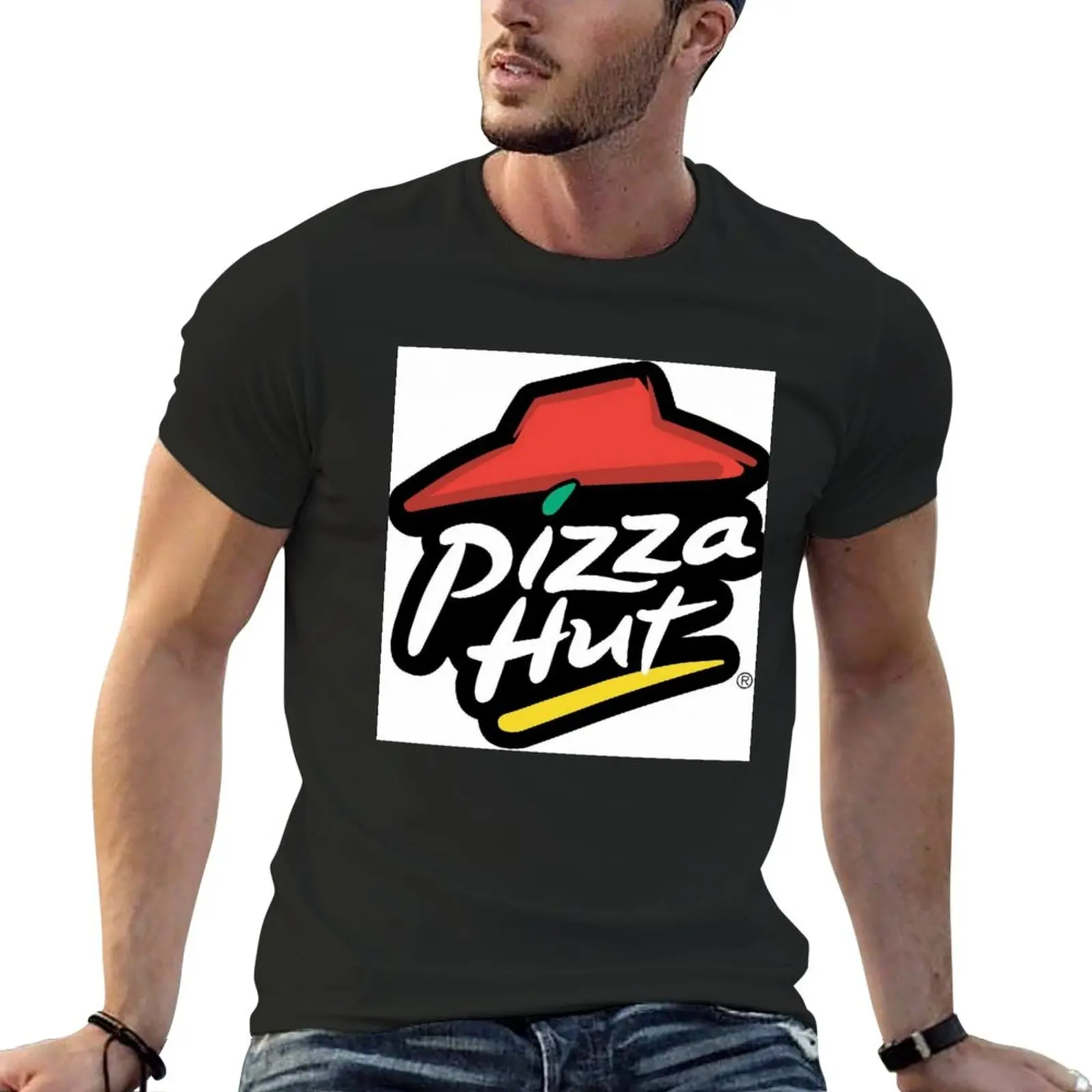 

New Pizza Hut T-Shirt T-shirt for a boy Anime t-shirt oversized t shirt black t shirts for men