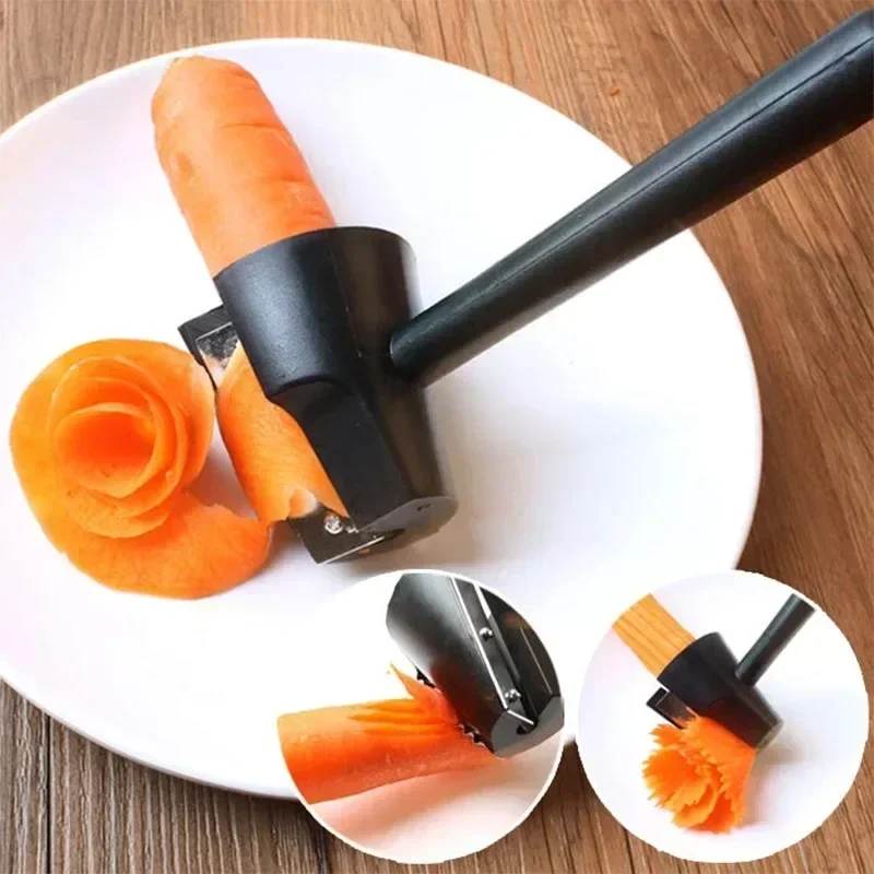 

Hot Sale 1PC Spiral Cutter Carrot Radish Potato Slicer Fruits Peeler Carving Flower Device Kitchen Vegetable Cutter Slicer Tool