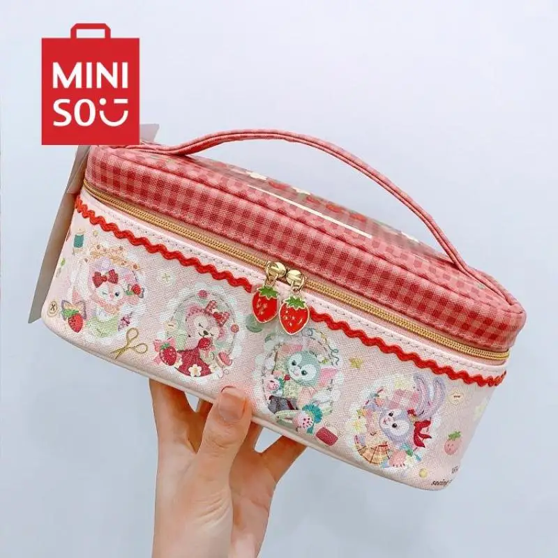 

New Disney Cosmetics Storage Bag Linabell Kawaii Cute Anime Stellalou Women's Cosmetics Travel Business Storage Bag Holiday Gift