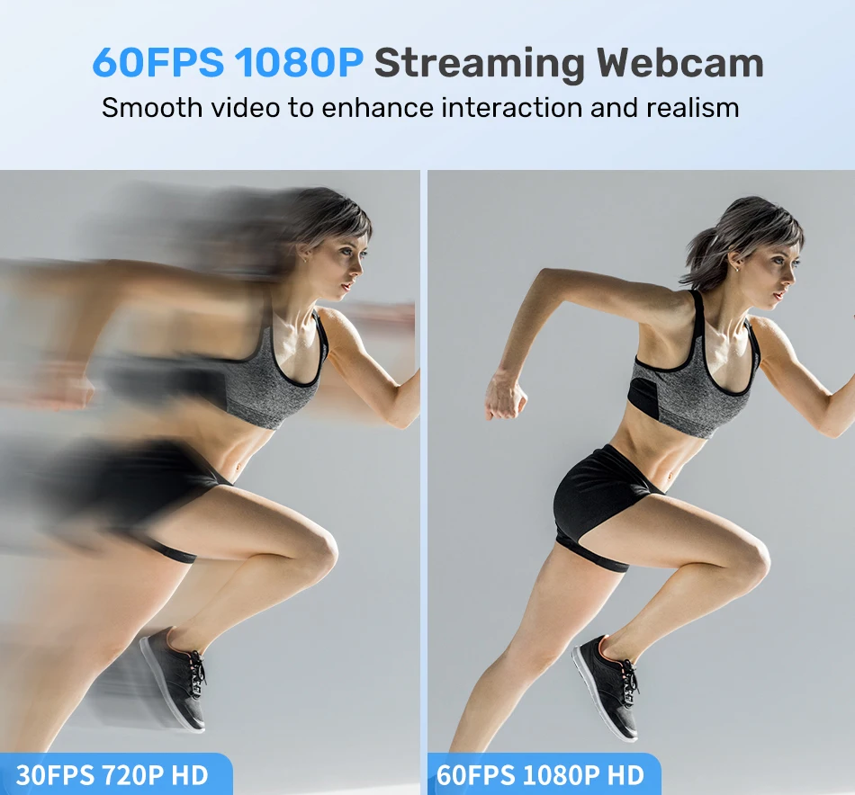 Webcam 4K 1080P 60FPS Autofocus Streaming, caméra EMEET Sfemale Live Stream  avec micros et couverture de confidentialité pour Tiktok/Prometting -  AliExpress