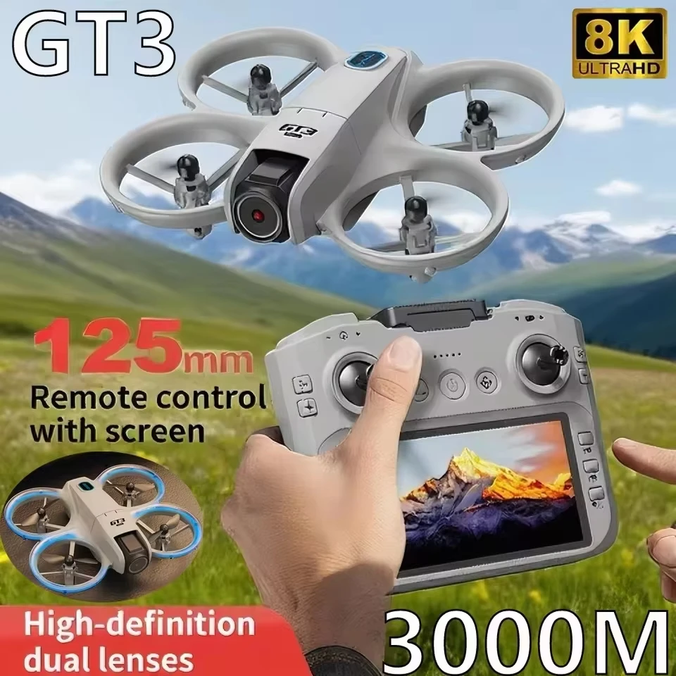 Drone GT3MAX 8K Dual Caméra avec GPS, WiFi, 5G, Plie