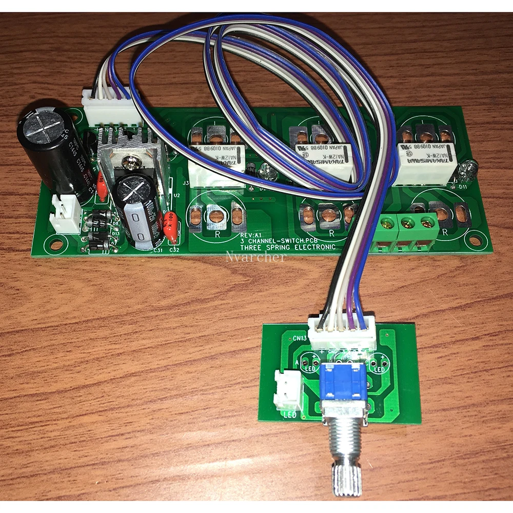 Nvarcher-Audio-Source-Switch-Board-3-Way-4-Way-Inputs-25mm-30mm-With ...