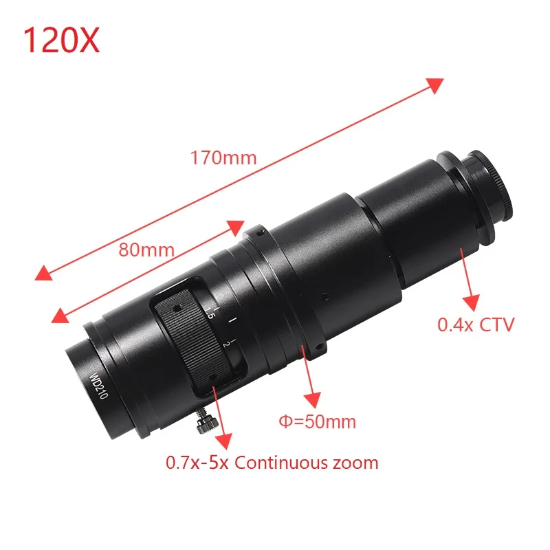 Caméra Microscope 1080P 60FPS Pour Microscope Industriel - Connectique Type-C, Adaptateur Téléphone, Pour Réparation électronique - 4