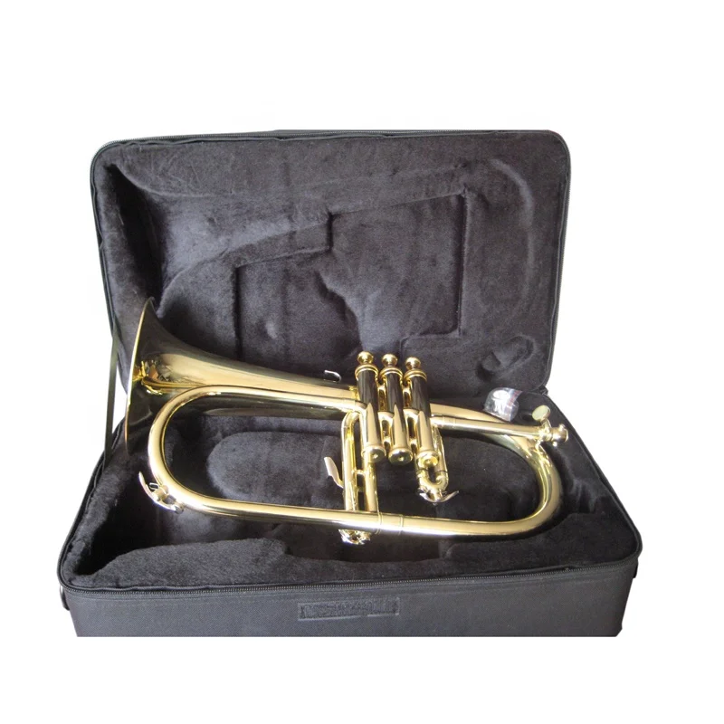 SEASOUND Professional BB Flugelhorn High Quality Phosphorus Copper Brass Body With Lacquer Surface JYFG410PC