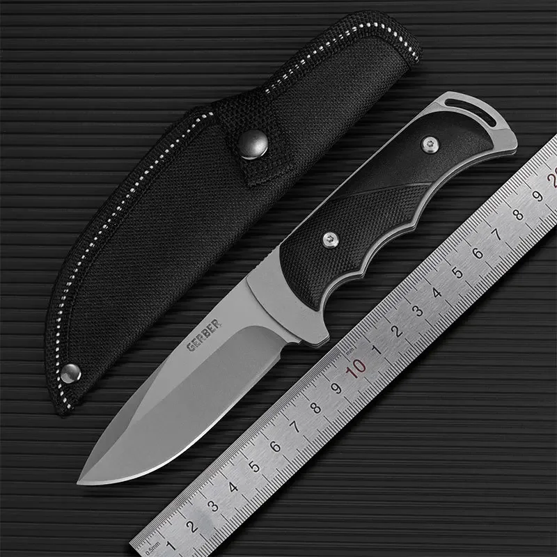 Outdoor camping survival knives, wilderness survival straight knives, high hardness knives