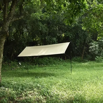 Ultra Light Tarp, 40D Silicone Coated Black Rubber Canopy Nylon, Footfrint, Shelter, 4*3m, Tarp Square, Butterfly Shaped Tarp 4