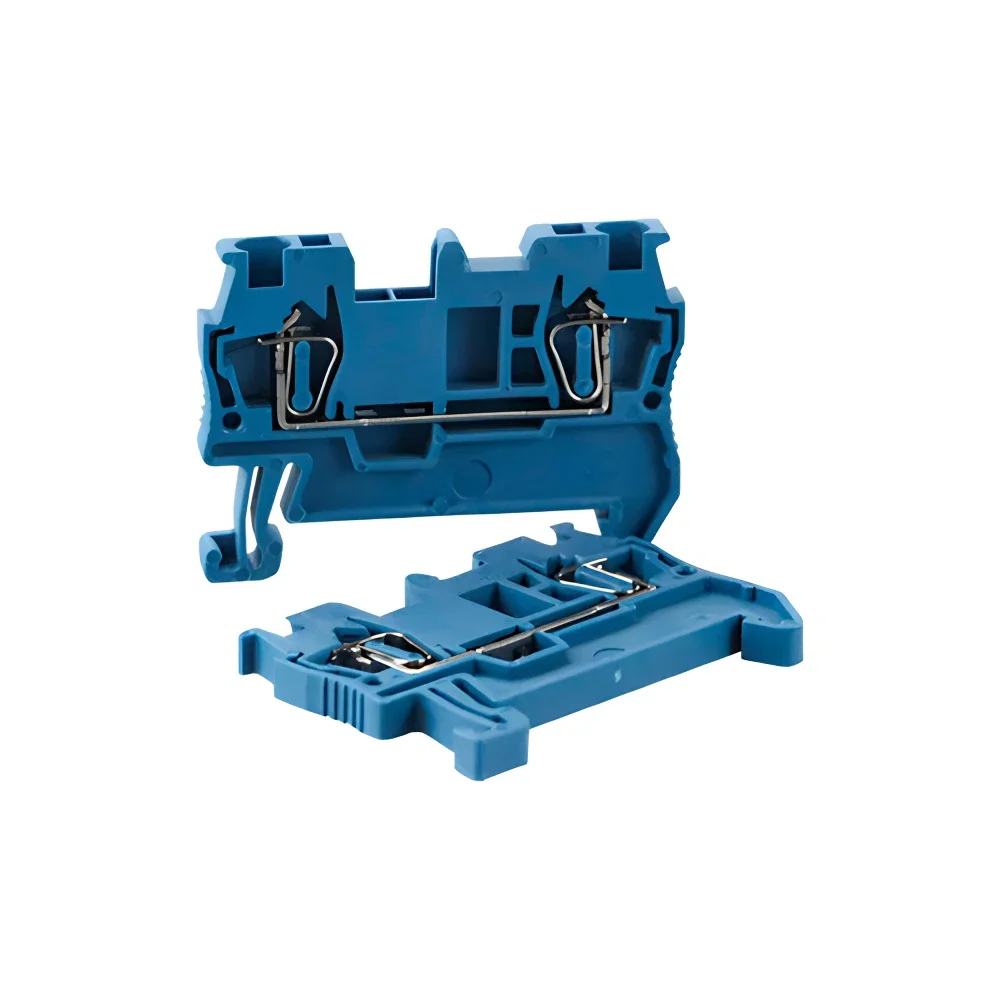 100 Pcs ST-1.5 Din Rail Terminal Block Spring Connector Electrical Return Pull Type Spring Cage Connection Wire Conductor