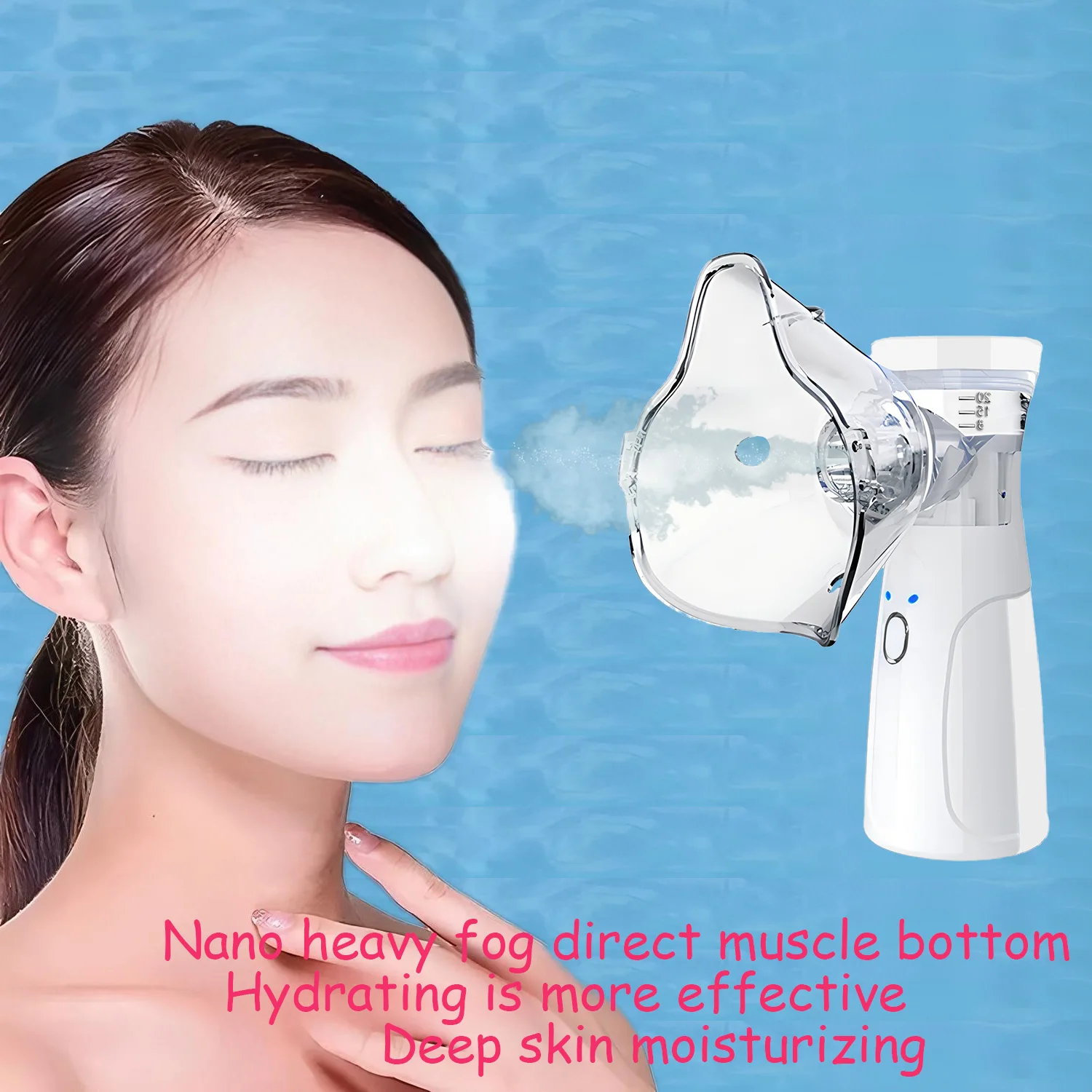 Mini Facial Steamer Nano Mister Facial Sprayer USB Nebulizer Humidifier Moisturizing Hydrating Women Beauty Skin Care Tool view 6