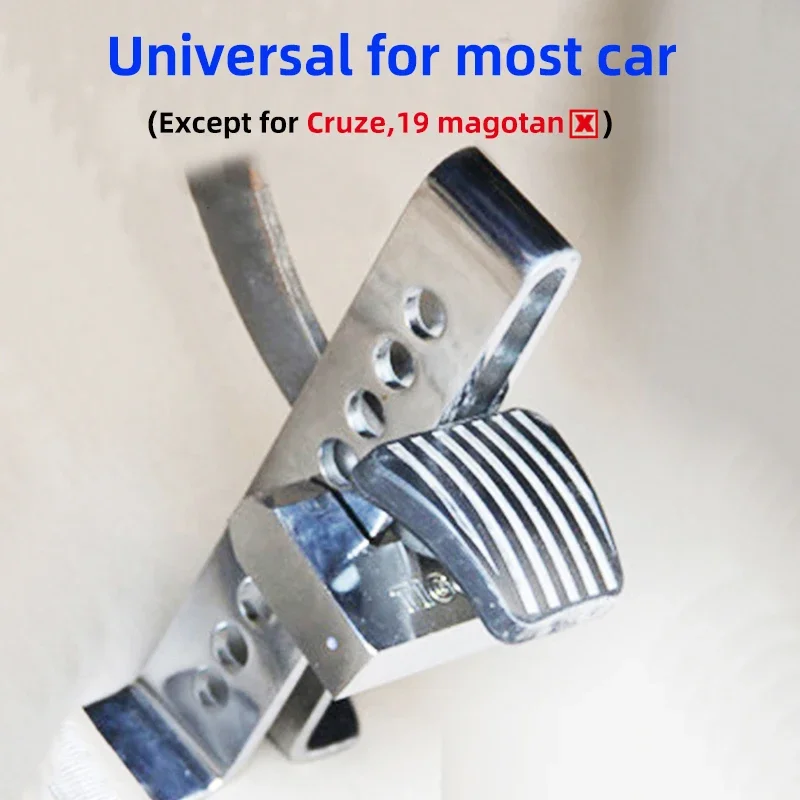 Car Tool Clutch Lock Universal Auto Steering Wheel Brake Pedal Lock Throttle Security Steel Stainless Anti-Theft Tool Pedal