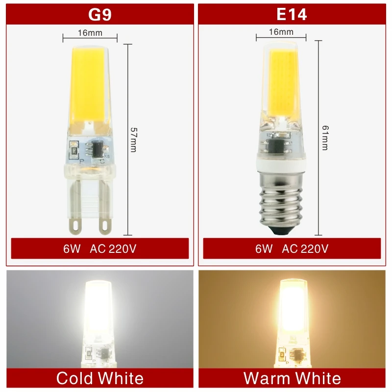 G4 LED Bulbs 12V Dimmable – 3W/6W/8W Options, Replace Halogen, 2835 SMD (10 Pack)