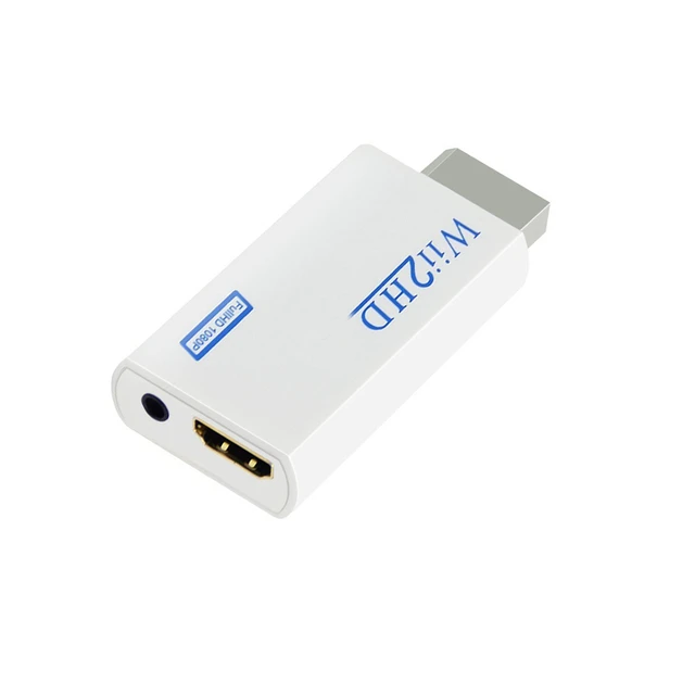 Convertidor de 1080P para Wii a HDMI, Compatible con Audio de 3,5mm para Wii  2