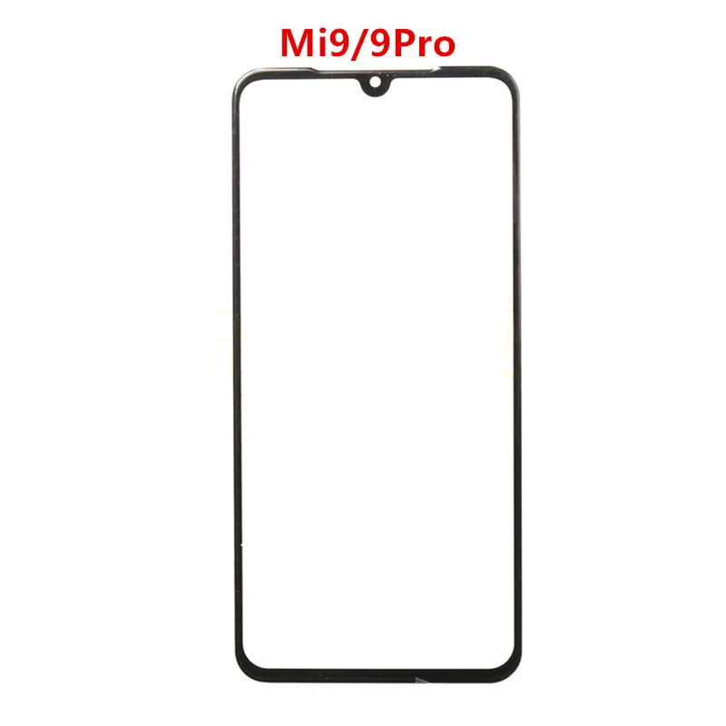 Touch Screen Front Glass for Xiaomi Mi 9 9T Pro 10T 10 Lite 8 Lite SELCD Display Out Panel Cover Repair Replace Parts + OCA