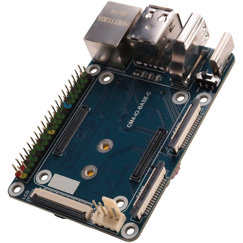 Waveshare CM4-IO-BASE-C Ȯ ,   CM4 ⺻ Ȯ ,   RJ45 + M.2 M Ű