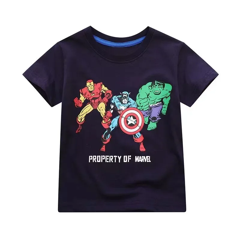 Children Tshirts Children Tops Summer Cartoon Avengers Spiderman Toy Story Print Baby Boys Short Sleeve T Shirt Kids Girls Cotton Clothes Children Tops Tees