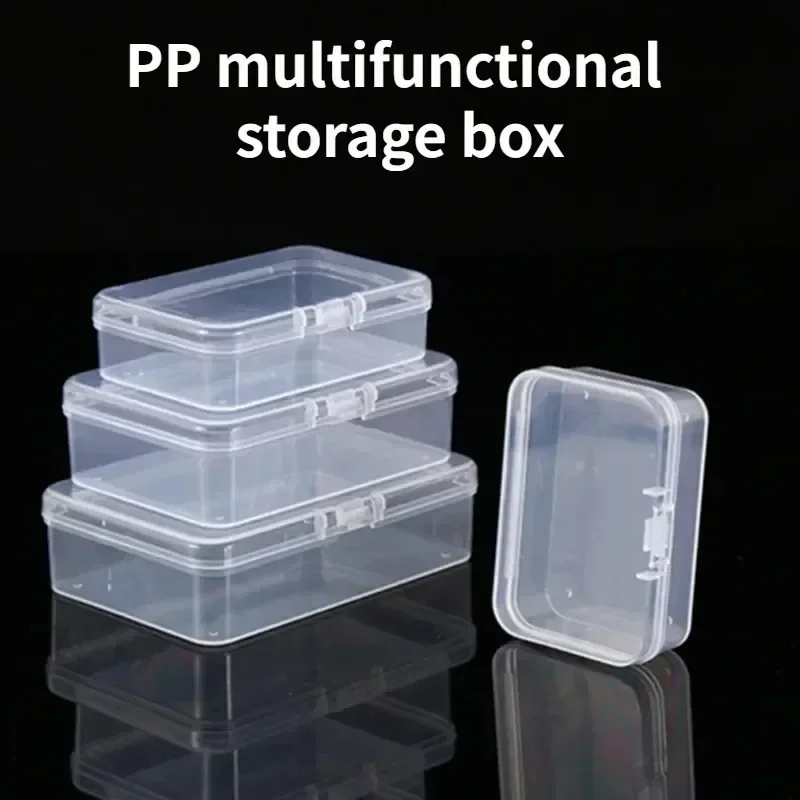Mini Storage Boxes 10 Pieces Mini Plastic Rectangular Storage Box For Household