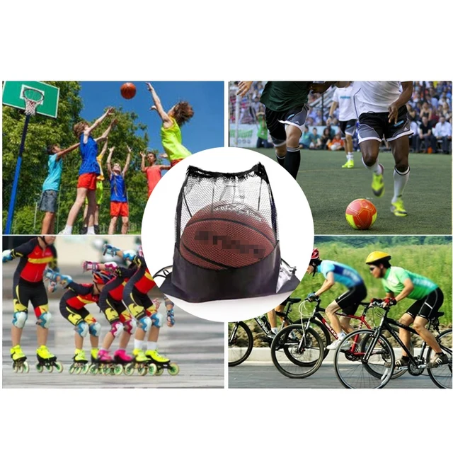 Sports Ball Storage Backpack - Heavy Duty Mesh Bag Vent Panels for Basketball/Soccer, Portable Carry Bag w/Shoulder Strap 5