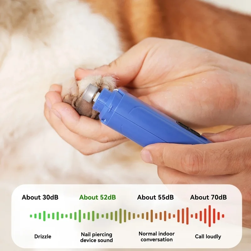 Professional Pet Nail Grinder Portable Dog Claw Care Ergonomic Pet Nail Grinder Low Noise Clipper For Dog Puppy Cat