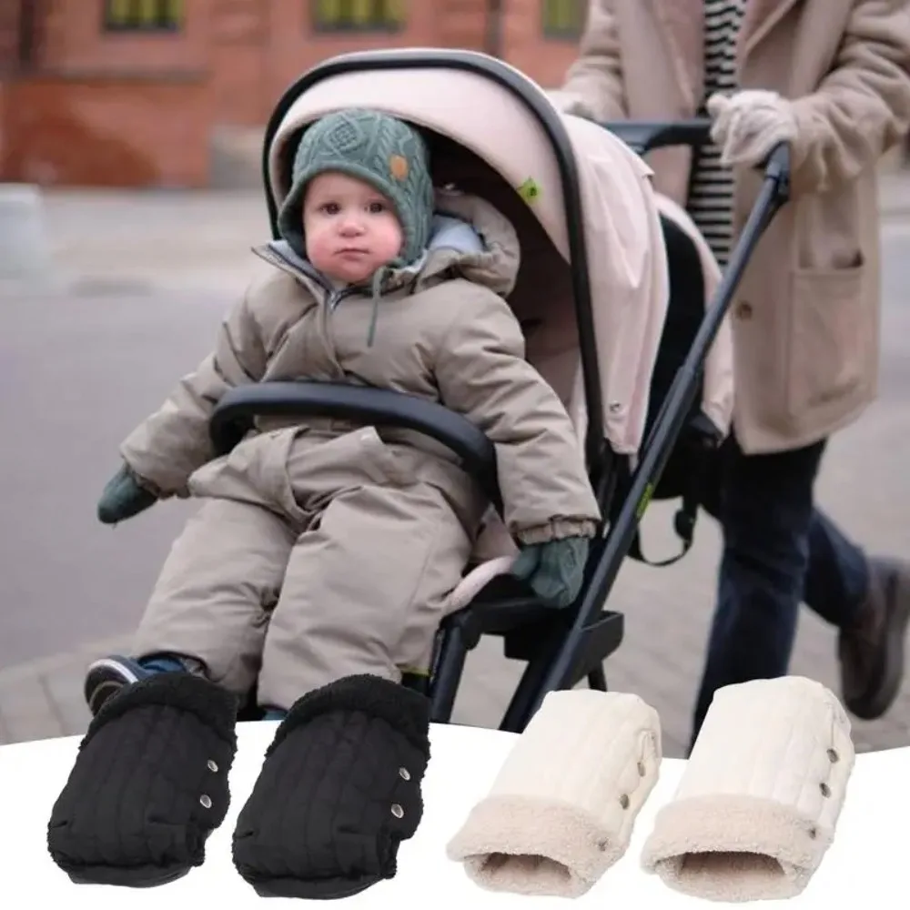 

Anti Freeze Stroller Gloves New Windproof Keep Warm Hand Warmer Fleece Thicken Hand Protectors Winter