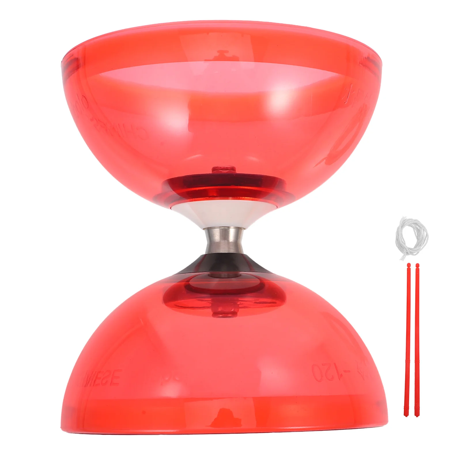 

Soft Rubber Double Wheel Diabolo Kids Toy Juggling Fitness Double-end Classic Bearing