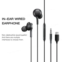 Original Type C Wired Earphone for Samsung Galaxy S24 S23 S22 Ultra Plus In-Ear Earbuds 3.5 mm Stereo Headphones for AKG A54 A53 2