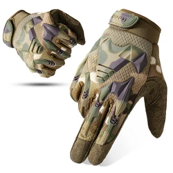 Camo Tactical Outdoor Adventure Anti - Skid Full Finger Gloves - M (Camo)