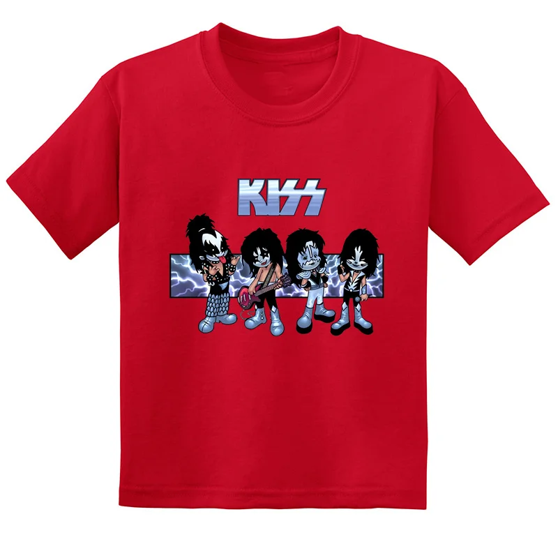 Stormtrooper Fans Kiss Rock Band Print Fashion Kids T-shirt Baby Boys Girls Clothes Summer Children Cotton Short Sleeve T shirt