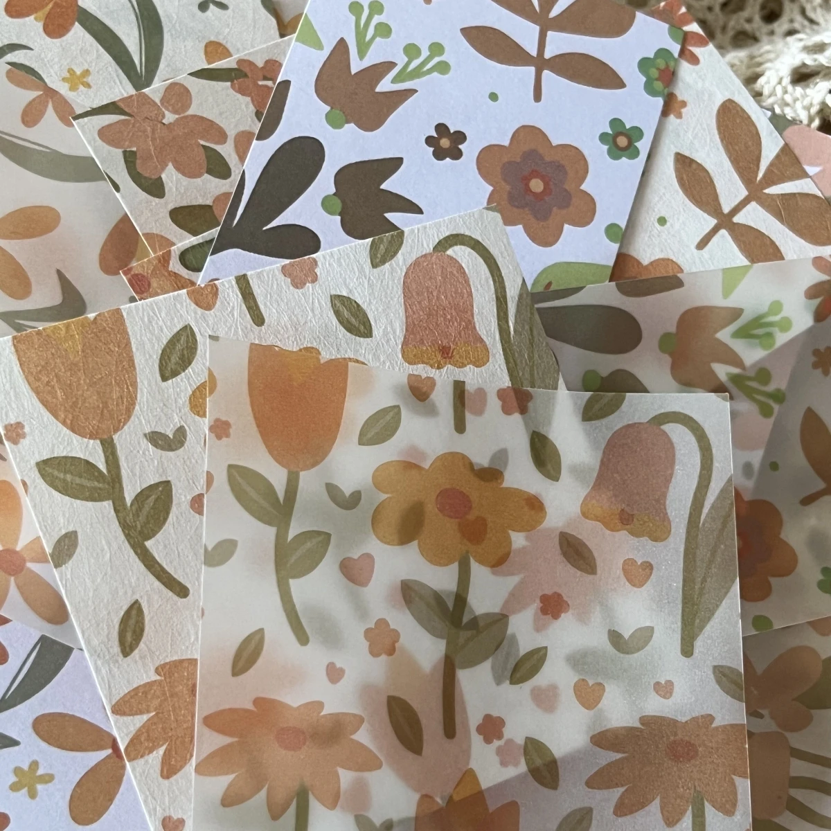 

Vintage Mixed Paper Collage Scrapbooking Junk Journaling Material Making DIY Retro Flower Creative Memo Background Stationery