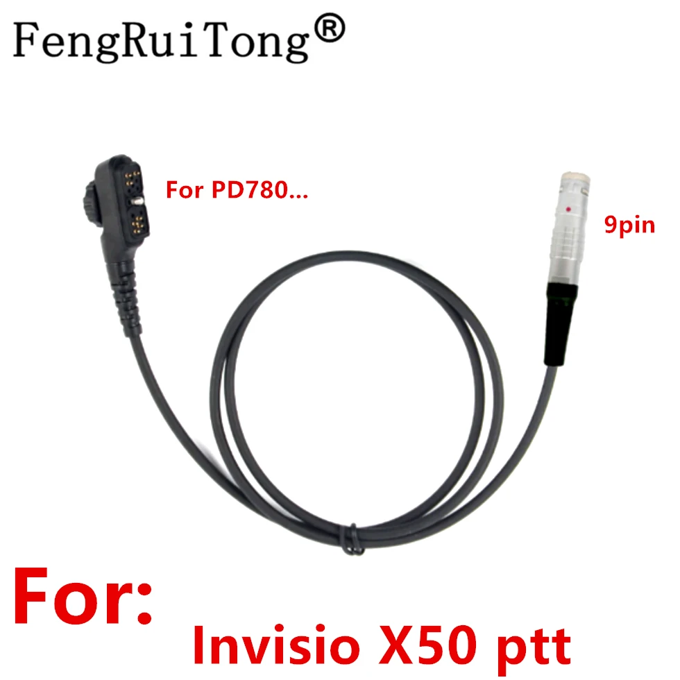 Cavo Radio Lemo 9Pin Per Invisio X50 Ptt Per Hyt Hytera Pd700 Pd702G Pd705G Pd752 Pd782 Pd785 Pt580H Cavo Radio Invisio X50