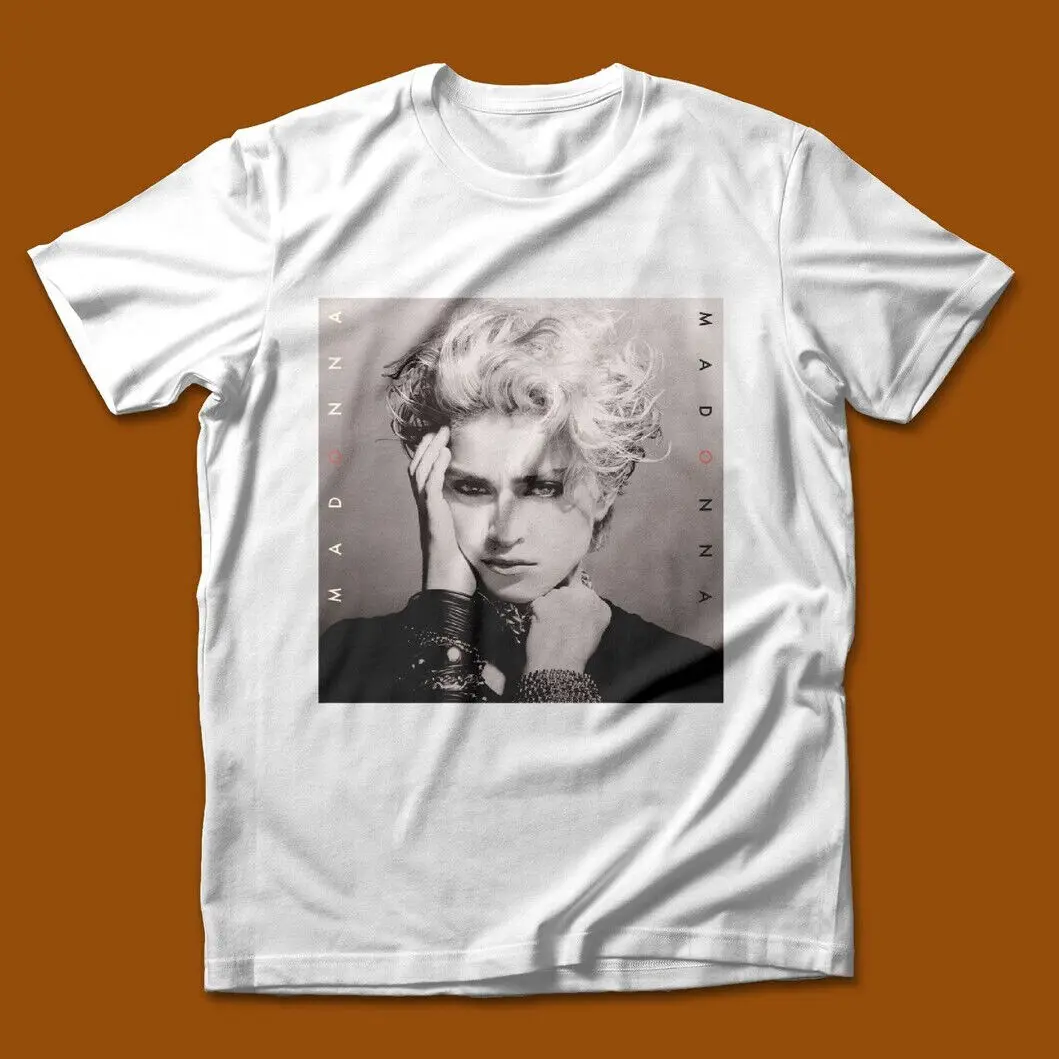 Maglietta Con Copertina Per Album Madonna Anni '80 Musica Vintage Per Maniche Lunghe O Corte
