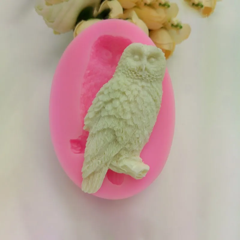 

Animal Owl Liquid Silicone Mold DIY Fondant Cake Dessert Pastry Cookies Chocolate Decoration Kitchen Baking Accessories Tools