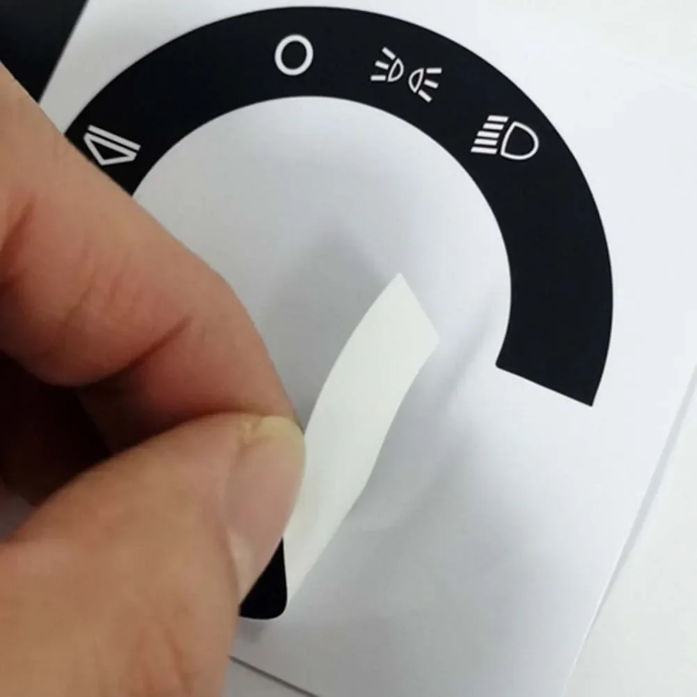Car Button CD Repair Stickers For A2 96-03 Radio Clima Headlight Adjustment Button Repair Worn Knob Switch Stickers