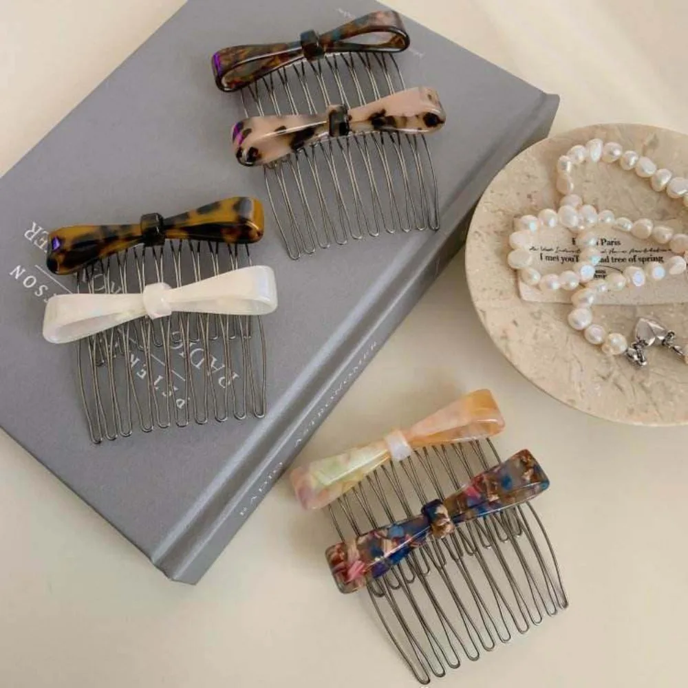 Klassische Acetat-Haarspangen mit Metallbogen für Damen und Mädchen – Neue Pony-Kollektion, umgedrehte Haarnadel, Haar-Accessoires, Styling-Tool – Detail 10