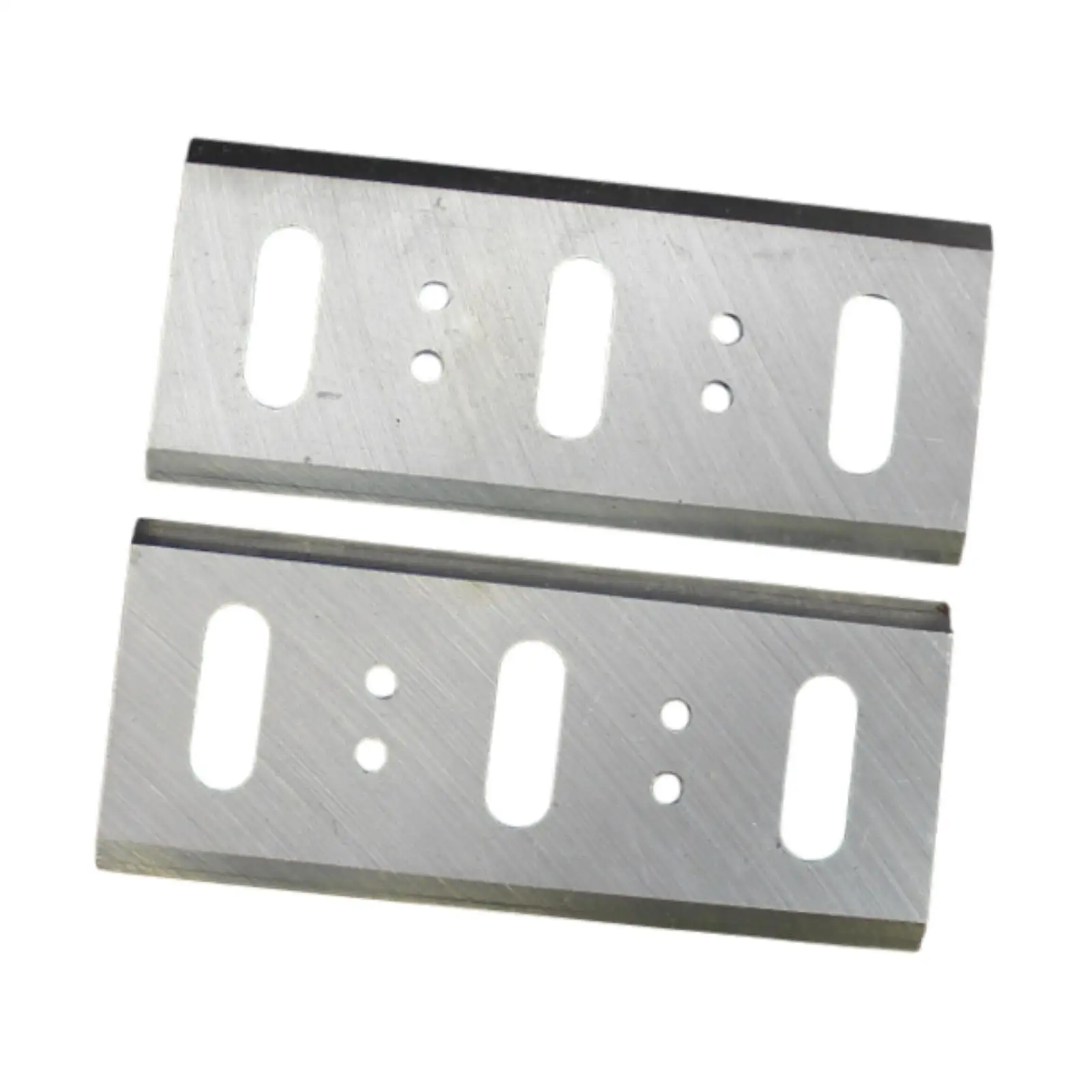 2 Pieces Electric Planer Blades Sturdy Portable Double Edged High Performance Professional Accessories Woodworking Tool Replace