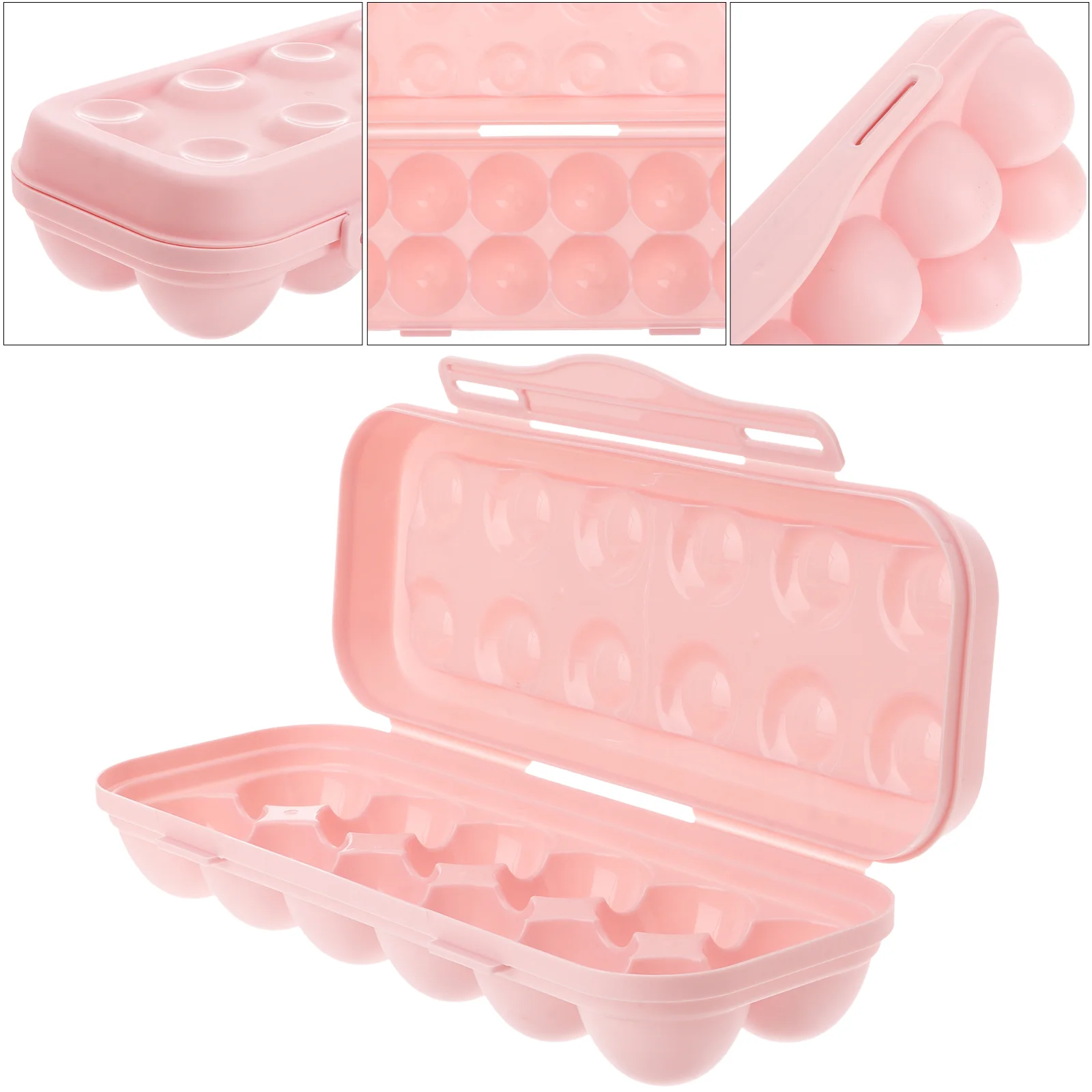 

2 12 Grids Eggs Tray Holders, Refrigerator Egg Boxes Practical Egg Storage Containers for Home Kitchen Restaurant ( )
