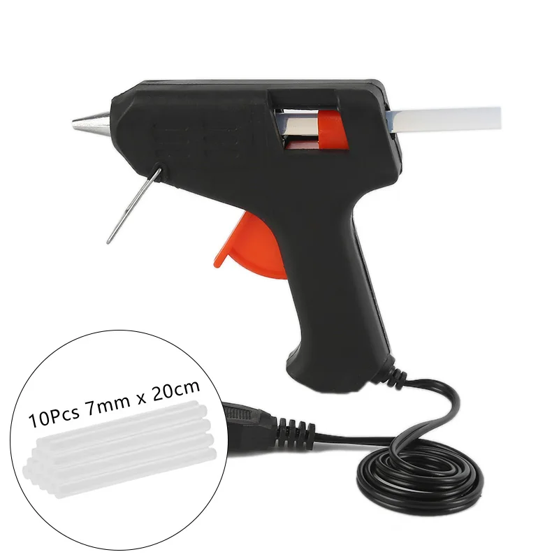 Hot Melt Glue Gun Transparent Glue Stick Mini Gun Home Electric Heat Temperature Repair Tool Special Stick Set