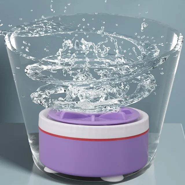 Mini Turbo Washing Machine Timed Adjustable Multifunction USB Powered Portable Mini Turbo Washer for Small Clothes Dish Washing 2
