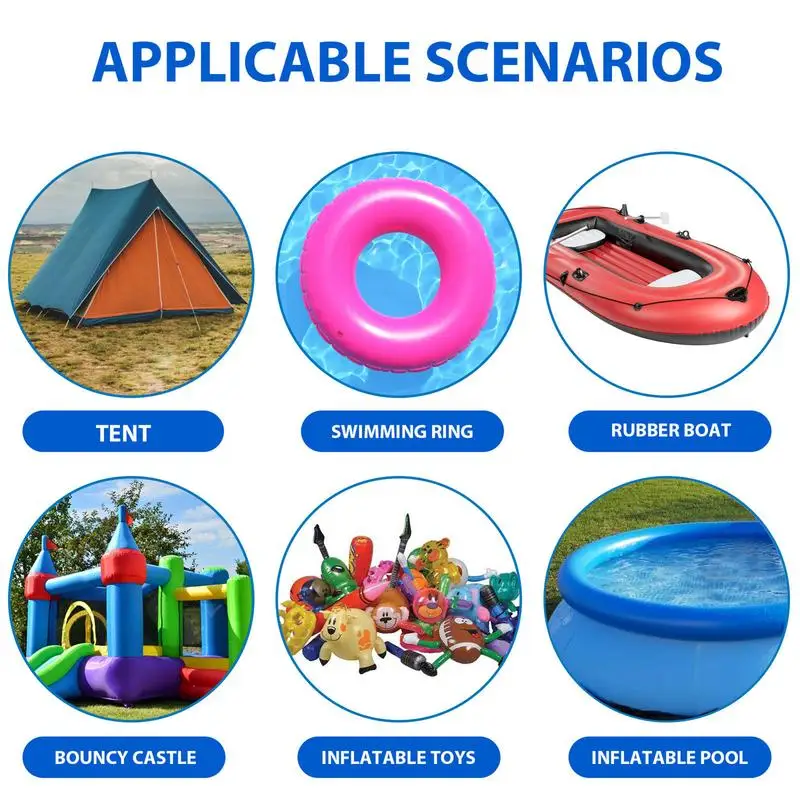 PVC Patch Kit For Inflatables Waterproof Air Mattress Patch Waterproof PVC Repair Hole Sticker Tape For Tent Yoga Ball