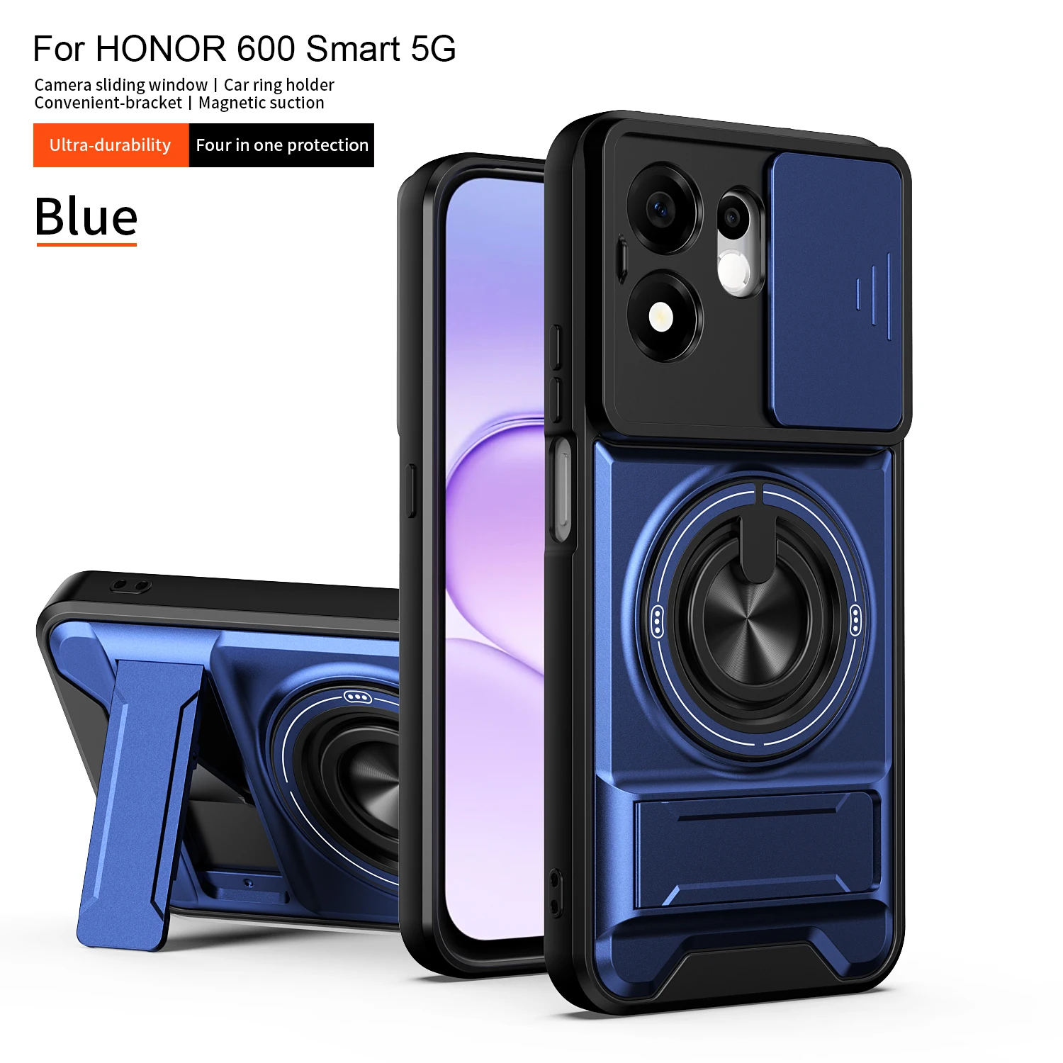 Military Armor Magnetic Phone Case with Camera Protection