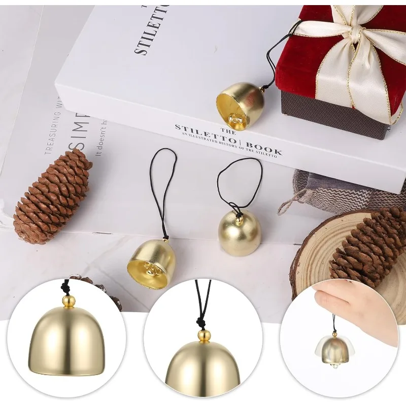 Premium Pure Copper Wind Chimes with Accessories and Clapper - Metal Small Copper Bells for DIY Projects, Home Decoration