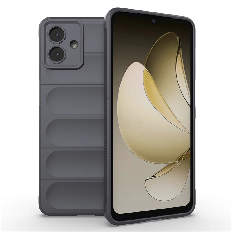 Durable Anti-Knock Soft TPU Silicone Full Back Cover in Black