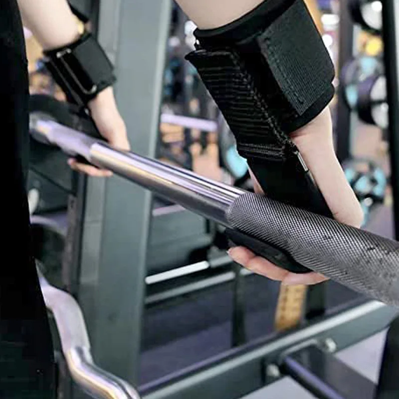 Weight Lifting Hook Grips With Wrist Wraps Hand-Bar Wrist Strap Gym Fitness Hook Weight Strap Pull-Ups Power Lifting Gloves 6