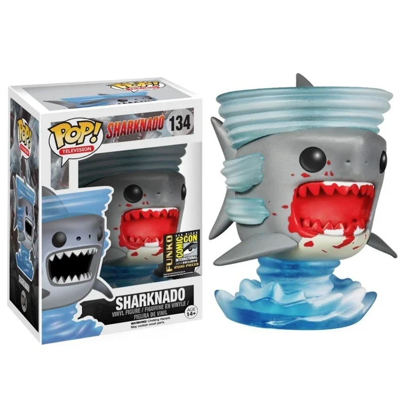 thumbnail image 1 of 2025 FUNKO POP SHARKNADO #134 Figura de acción de PVC Modelo coleccionable Juguetes para regalos de cumpleaños Decoración de coche, 1 of 5