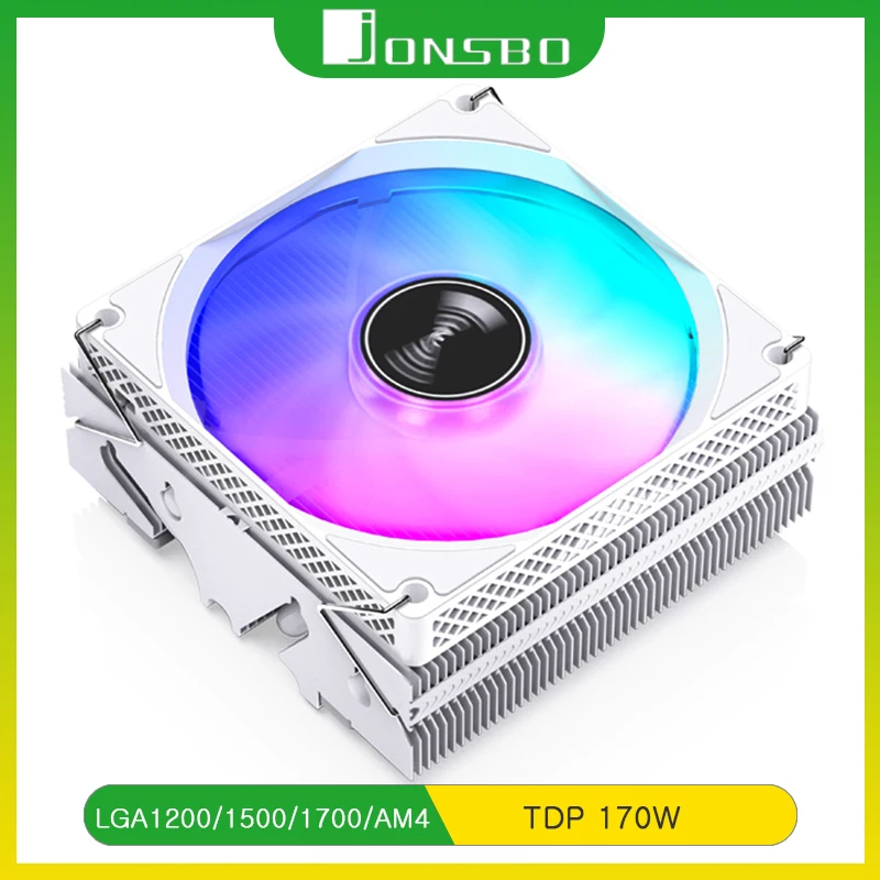 Jonsbo Hx4170D Air Cooler Down Pressure Pwm Itx Cpu Cooler Fan Per Intel Lga1200 1150 1700 Am4 Tdp 170W