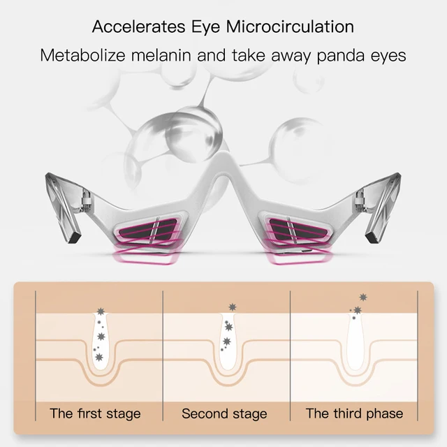 3D Electric EMS Eye Massager Glasses – Red Light Therapy for Wrinkle Reduction, Dark Circles & Eye Fatigue Relief 4