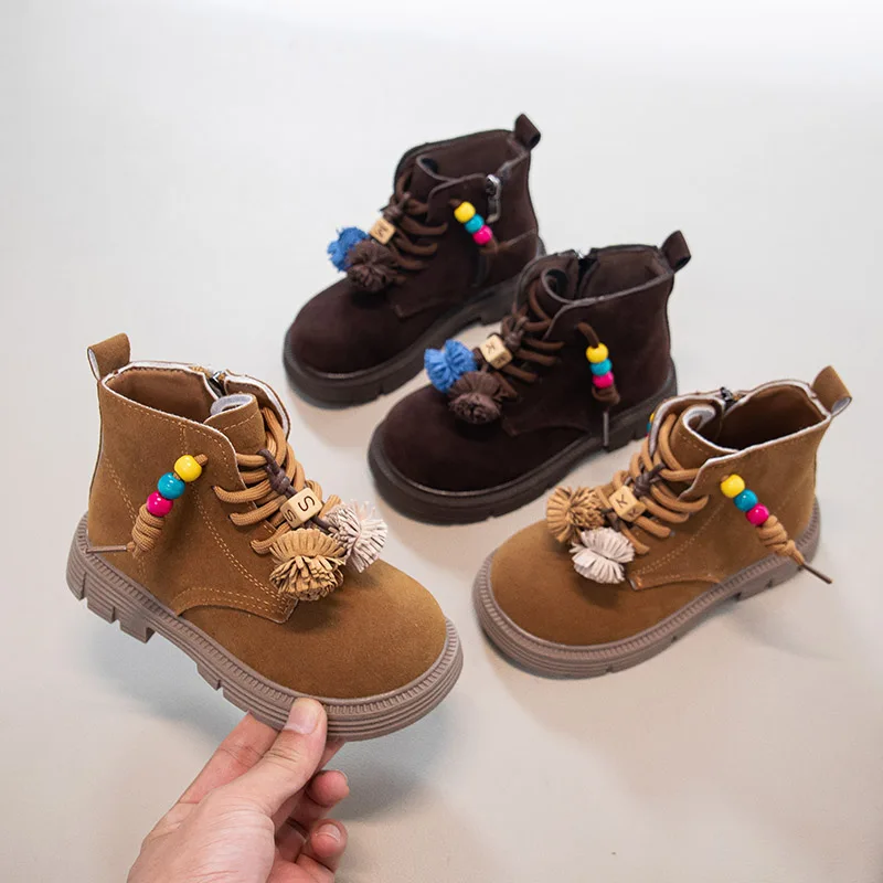 Girls Thermal Boots Autumn Kids Breathable Boots