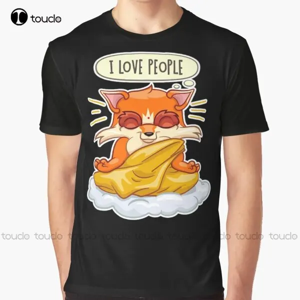 

Buddhist Fox Graphic T-Shirt Muscle Shirt Digital Printing Tee Shirts Christmas Gift New Popular Xxs-5Xl Streetwear