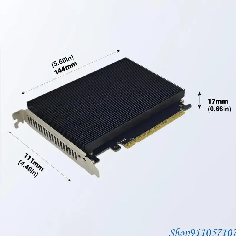 온도 관리 및 전용 전원을 갖춘 203B 4레인 M.2 스토리지 PCIe X16 확장