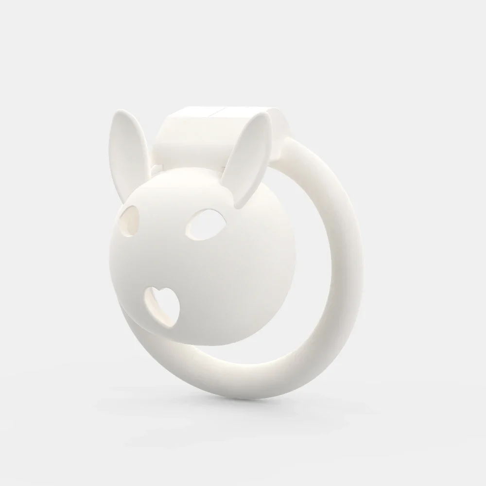 New Rabbit Chastity Cage Anti-fallout Comfortable Restraint Chastity Lock Device with 4 Sizes Cock Ring Gay Sex Toys Adult 정조대