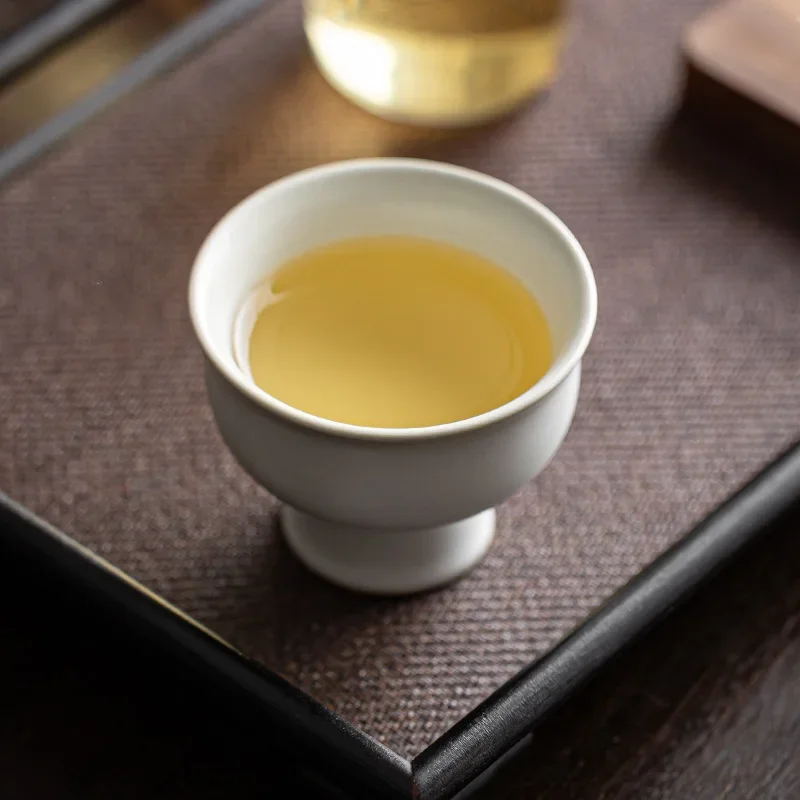 Japanese Ceramic Goblet Kung Fu Small Tea Cup Simple Master Cup Single Personal Tea Chinese Teacup Bowl